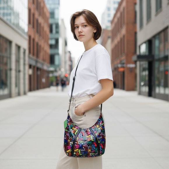 Vera Bradley “From A to Vera” Graphic Crossbody Bag NWT - Picture 10 of 15